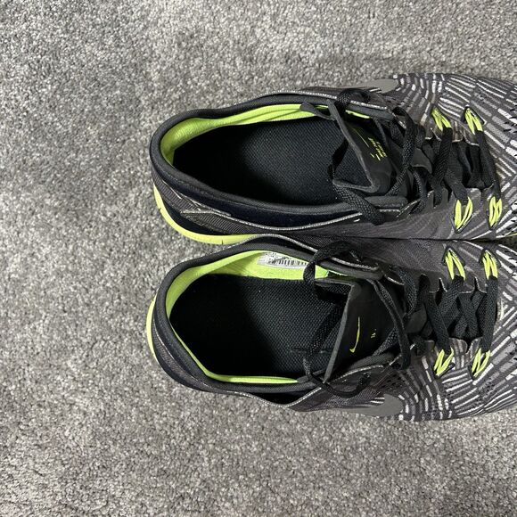 NIKE Free TR Fit 5.0 704695-017 Women's Sz 11 Black Metallic Volt Running Shoes - Picture 10 of 12